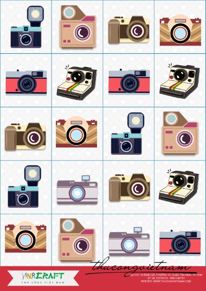 Sticker máy chụp hình mẫu 6